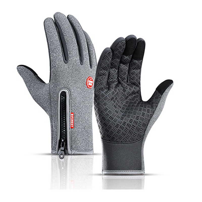 Picture of Autumn and Winter Warm Full-Finger Cycling Touch Screen Gloves Bicycle Cycling Non-Slip Waterproof Windproof Ski Gloves for Men and Women