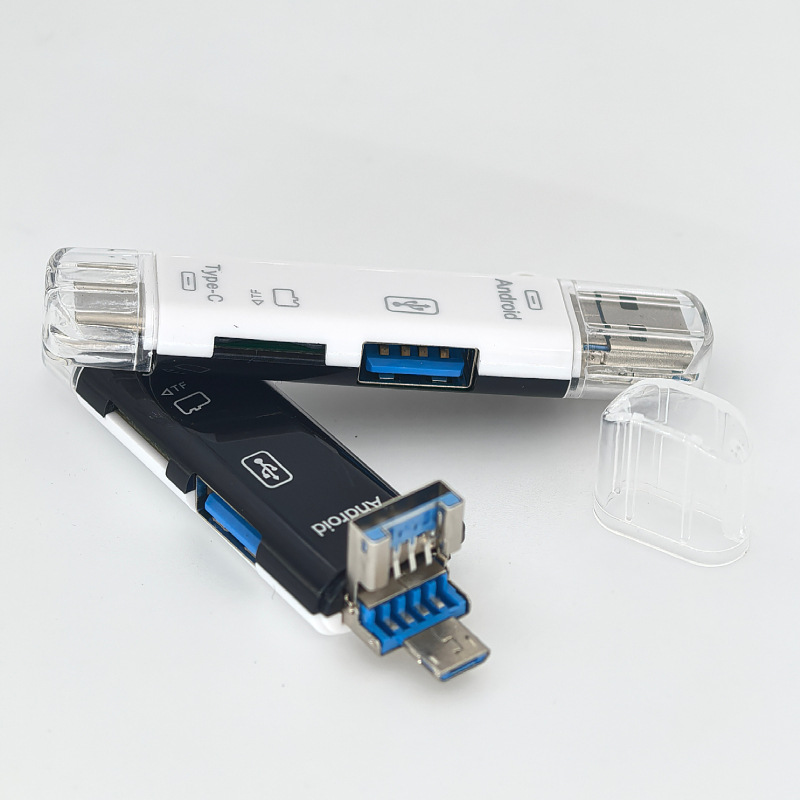 Picture of Five-in-one OTG card reader Type-c micro USB interface for TF card U disk mobile phone computer notebook
