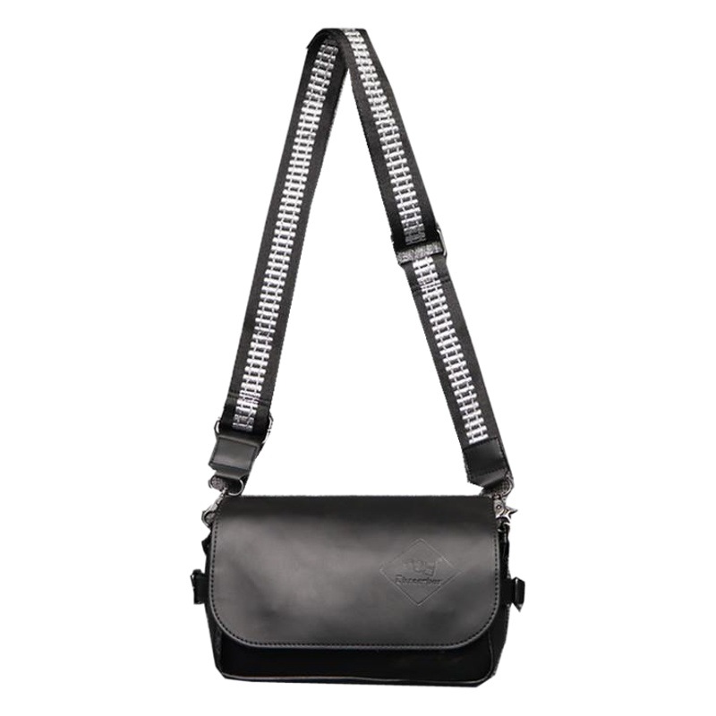 threebox Men's Three-Box Flip Shoulder Bag Casual Japanese Style Retro Crossbody Bag Trendy Men's Sports Backpack