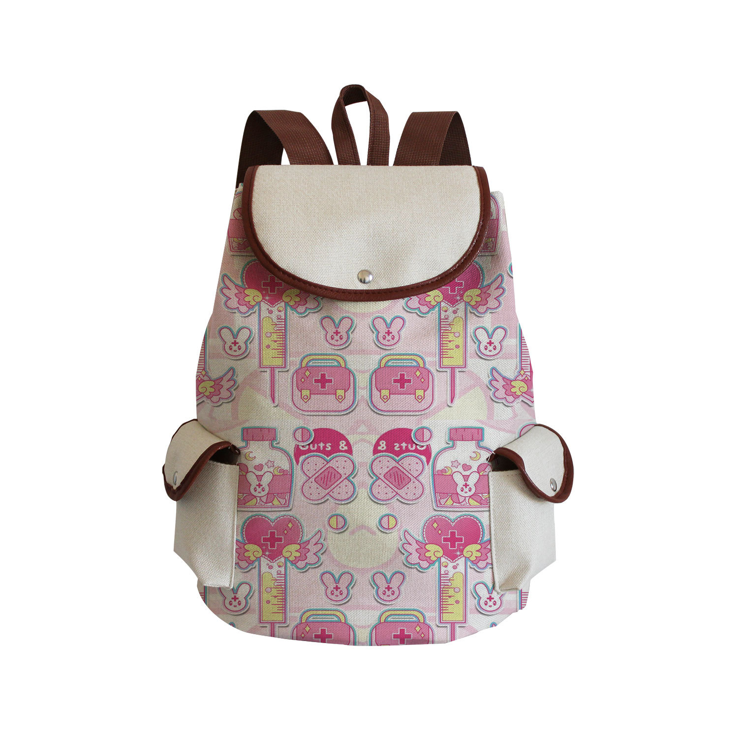 Picture of Cross-border Nurse Printed Backpack Medical Printed Large Capacity Backpack Cartoon Pattern Student Schoolbag Wholesale