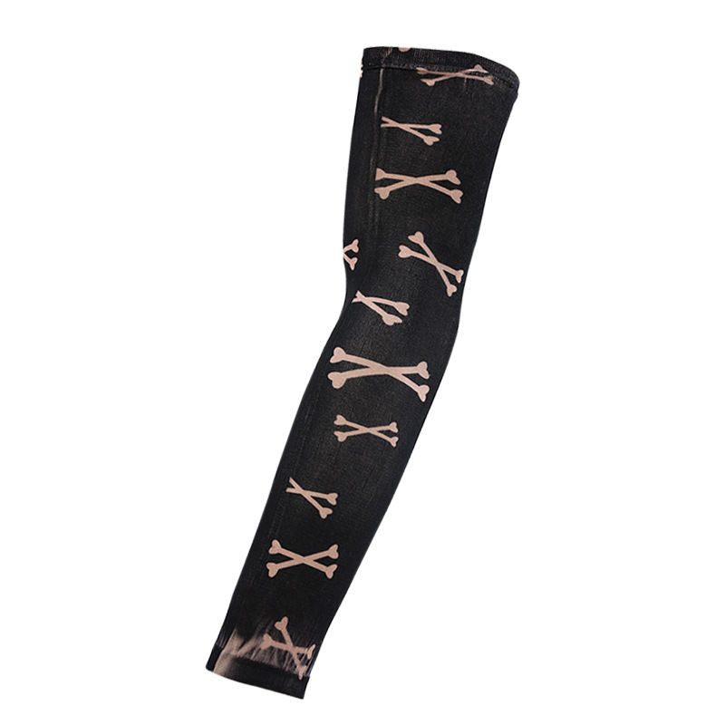 Picture of Outdoor Sleeve Tattoo Sleeve Seamless Men's and Women's Flower Arm Riding Sunscreen Sleeve Tattoo Arm Gifts
