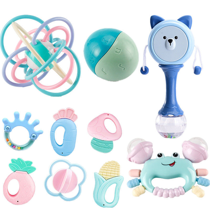 Picture of Hand Rattle Baby Toy 0-1 Year Old Tooth Gel Boiled Baby Newborn Rattle Early Education Children Soothing Early Education