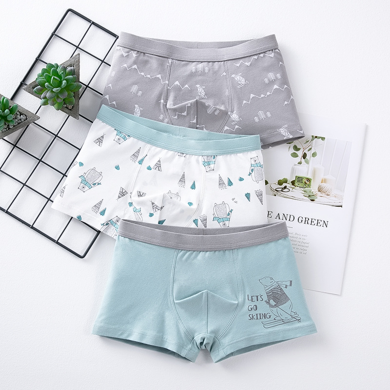 Picture of Children's underwear boys cotton 50 boxers boys boxer shorts cartoon medium and large children's Briefs boys