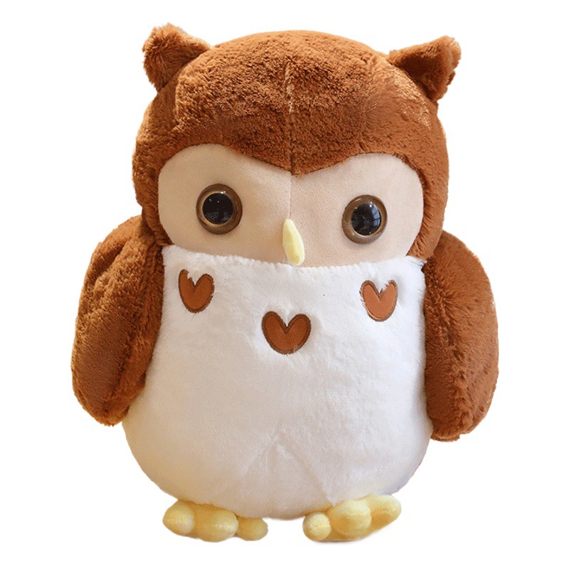 Bobby Bear Cute Soft Cute New Couple Owl Doll Pillow Plush Toy Large Clamping Doll Cross Border