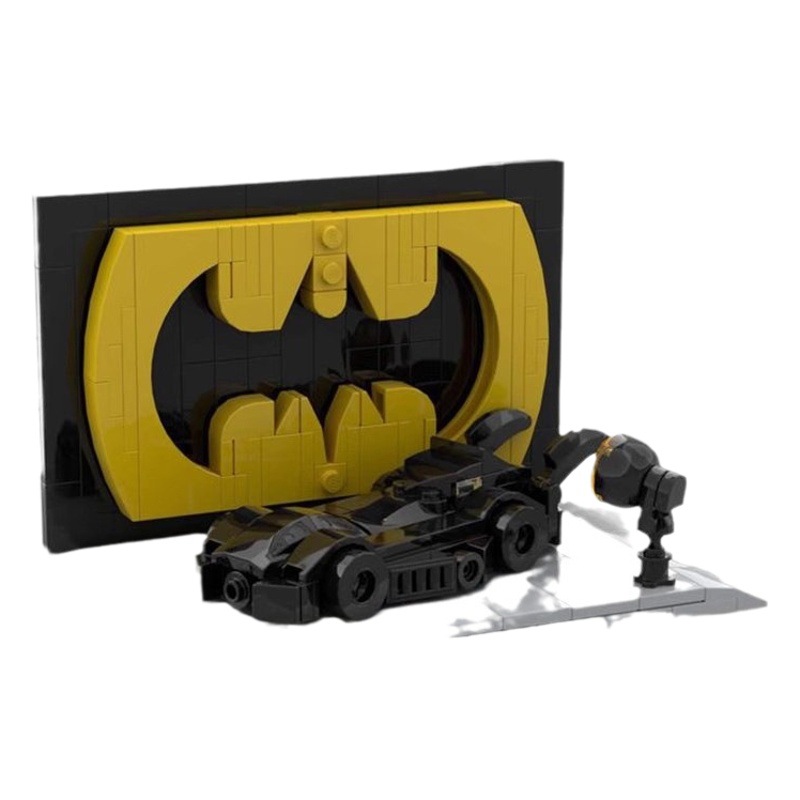Compatible with Lego domestic MOC-157581 batwing car scene parking lot assembled car model educational toy gift for men