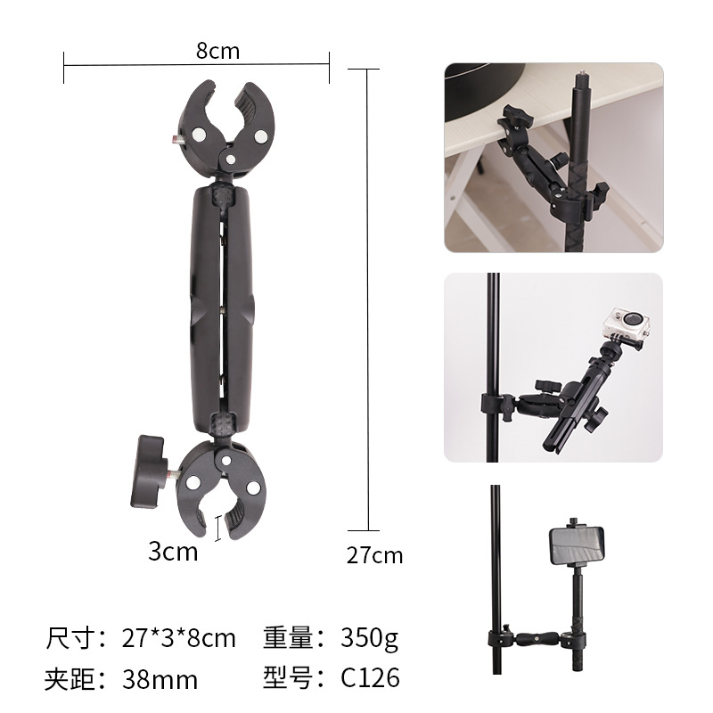 Picture of gopro accessories mobile navigation fixed 360 panoramic sports camera rearview mirror bracket motorcycle bracket