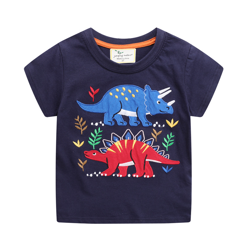 Picture of jumping brand European and American children's clothing wholesale boys 2025 summer new children's short sleeve T-shirt distribution generation