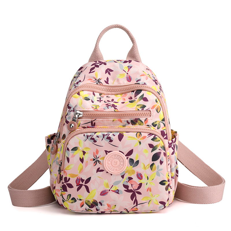 Picture of Trendy Outdoor Travel Women's Backpack Lightweight Student Schoolbag Fashion Water-repellent Nylon Cloth Bag Student Schoolbag