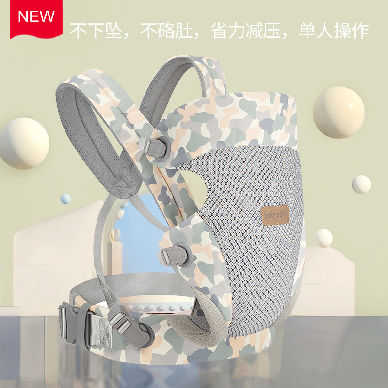 Picture of Strap Baby Baby Baby Baby Go Out Simple Front and Back Dual-Use Newborn Front Hug Horizontal Hug Waist Stool Back Baby Artifact Summer