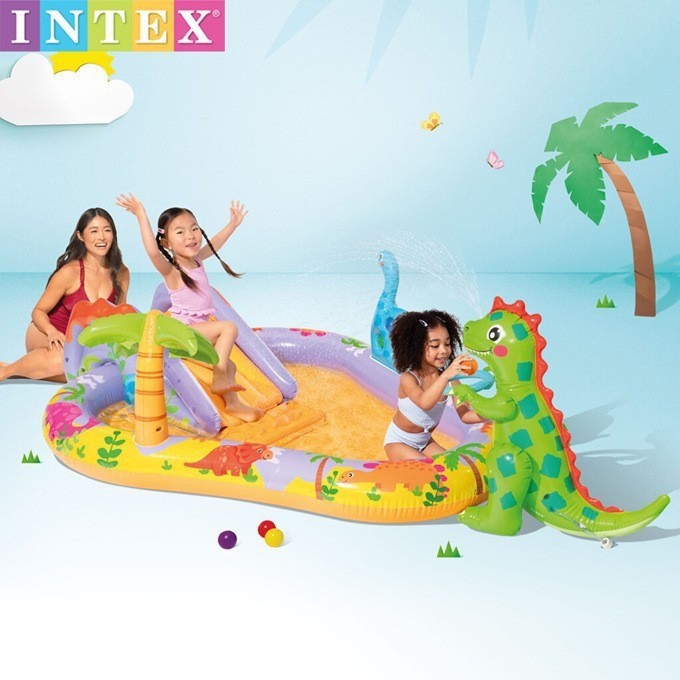 Picture of Intex Inflatable Kidsren's Slide Paddling Pool Outdoor Swimming Pool Slide Water Spray Indoor Pvc Wholesale Dropshipping