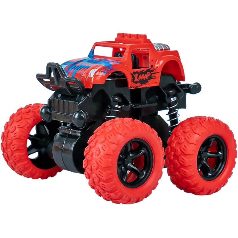Four-wheel inertial off-road vehicle flipping dynamic stunt car rotating toy car children's model car anti-fall stall