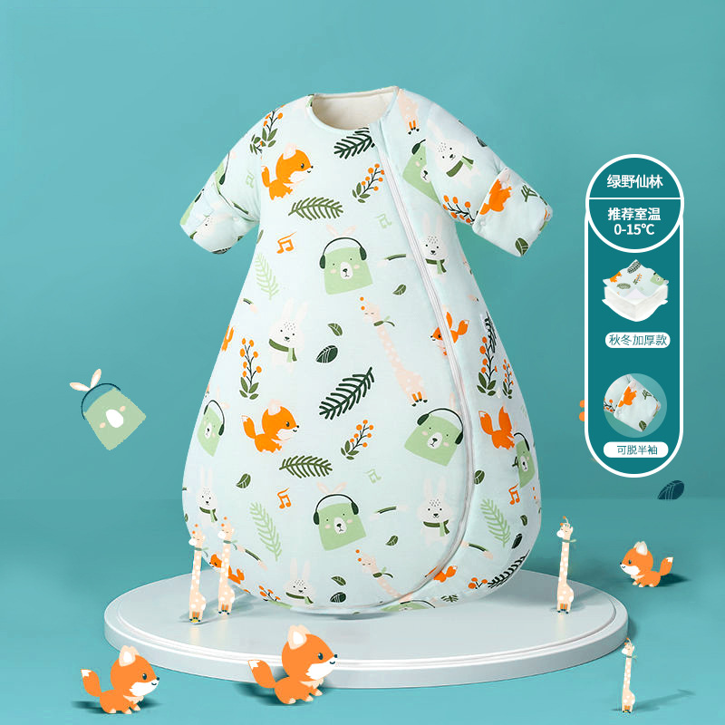 Picture of Baby Sleeping Bag Air-Conditioned Room Spring and Summer Thin Baby Anti-Kick Quilt Autumn and Winter Thickeneded Four-Season Universal One-Piece Drop Shipping