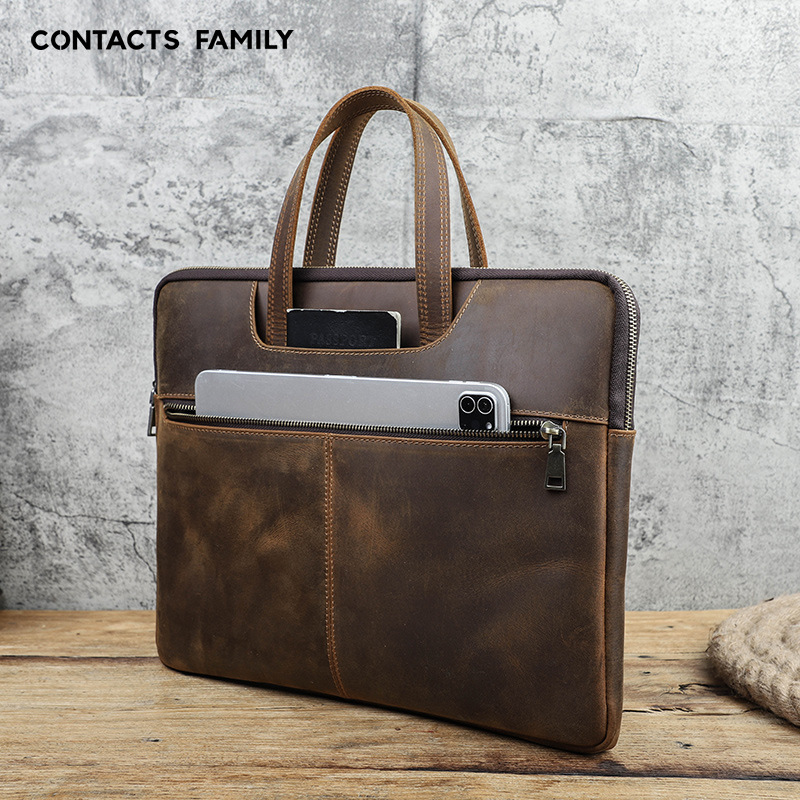 Picture of For Apple Laptop Case Crazy Horse Leather Macbook Pro15 Inch Zipper Laptop Case
