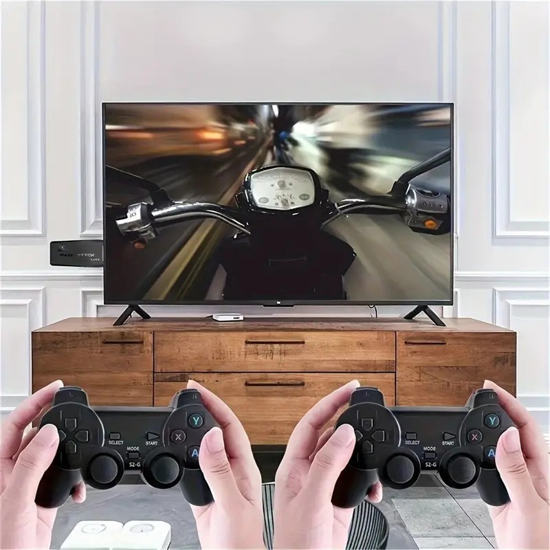 Picture of New 4K HD Home TV Game Machine Double Wireless Handle Rocker Arcade Classic FC Game Nostalgic