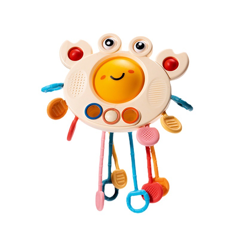 Picture of Baby Draw Toy Hand Fine Movement Training Puzzle Early Education Baby Flying Sauce Crab Pang Finger Lala