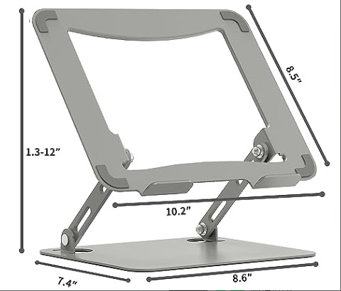 Picture of Multifunctional Metal Desktop Folding Laptop Cooling Bracket Storage Tablet Laptop Stand