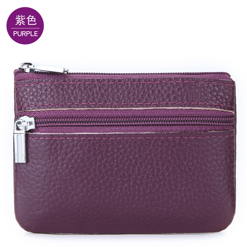 Picture of Factory direct real leather mini wallet Korean version of cute coin storage bag zipper coin purse can be distributed agent