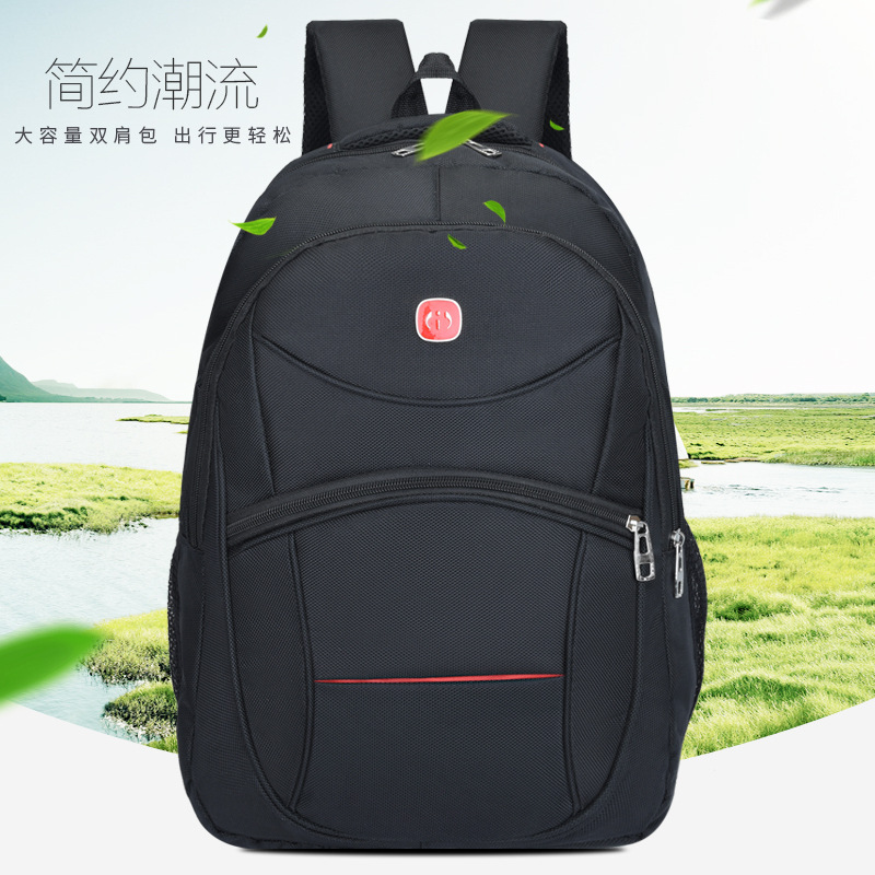 Cross-border Business Backpack Men's Waterproof Backpack Casual Multifunctional Computer Bag Student School Bag Printed logo