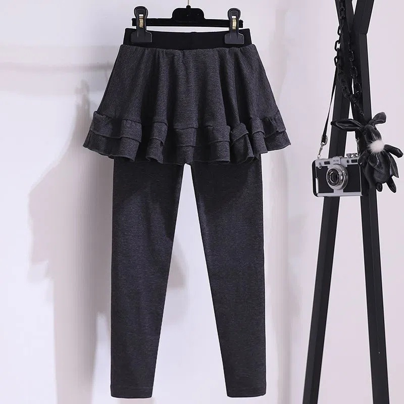 Picture of Girls' Leggings Skirt Trousers Spring and Autumn Outer Wearing Western Style New Style Girls' Korean Style Fake Two-Piece Pants Skirt Children's Pants