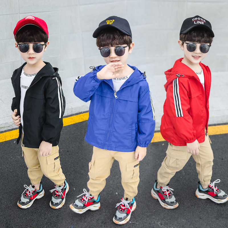 Boys' Jacket Autumn 2019 New Korean Jacket Children's Spring and Autumn Jacket Trendy Children's Clothing