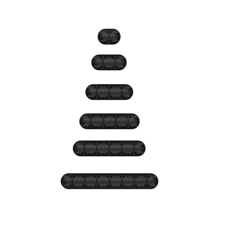 Picture of New desktop charging data cable holder multi-port creative storage wire silicone cable organizer hub