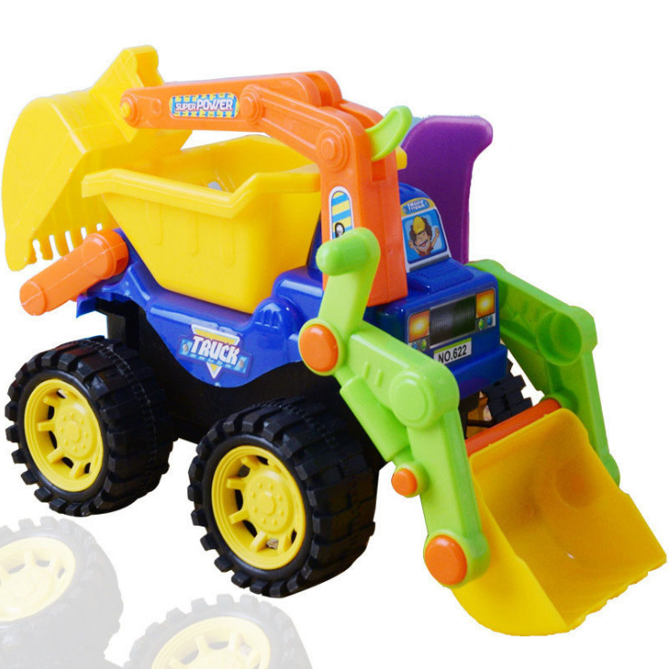 Picture of Children's large beach play inertia simulation engineering vehicle city engineering team excavator model boy toy